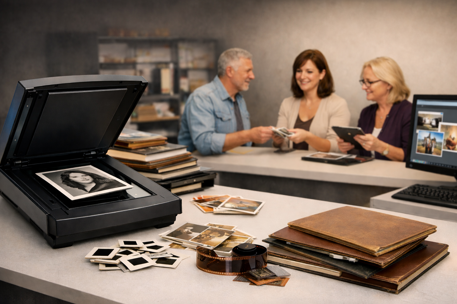 Professionele fotoscanning dienst